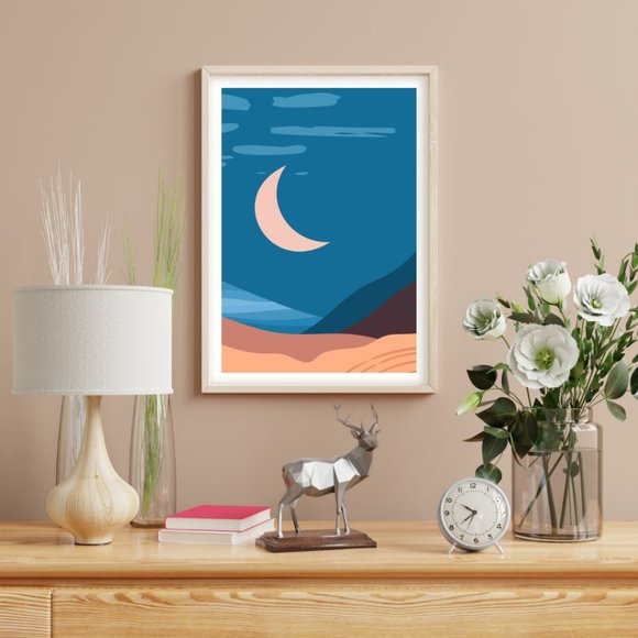 2/$35 Modern Minimalist Boho Lanscape Wall Art Print Home Decor [No Frame] - Picture 2 of 6